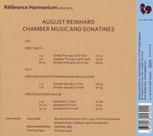 A. Reinhard: Kammermusik (Référence Harmonium, Vol. 5) - Inhalt
